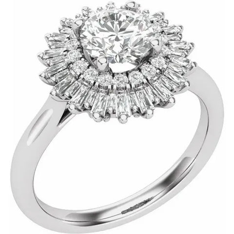 Halo-Style Engagement Ring