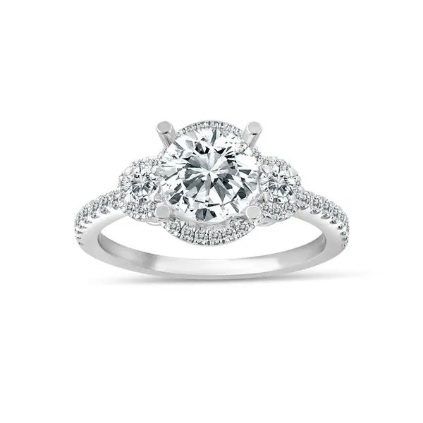Halo Diamond Engagement Ring