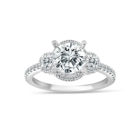 Halo Diamond Engagement Ring