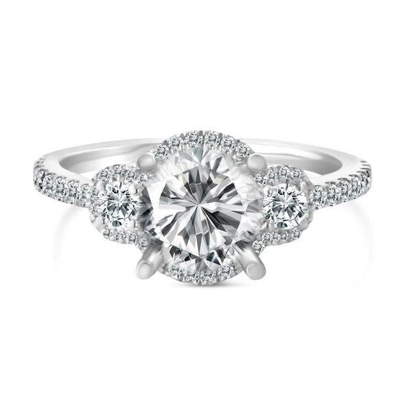 Halo Diamond Engagement Ring