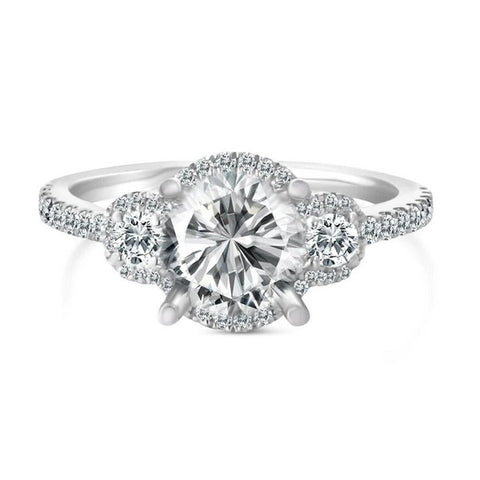 Halo Diamond Engagement Ring