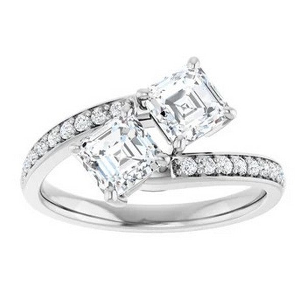 Asscher Engagement Ring Mounting