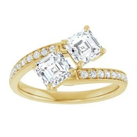 Asscher Engagement Ring Mounting