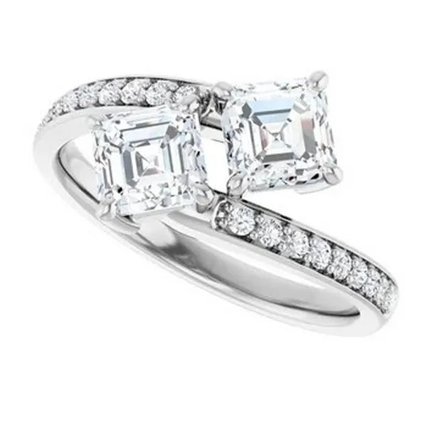 Asscher Engagement Ring Mounting