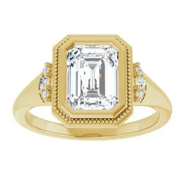 Emerald Diamond Engagement