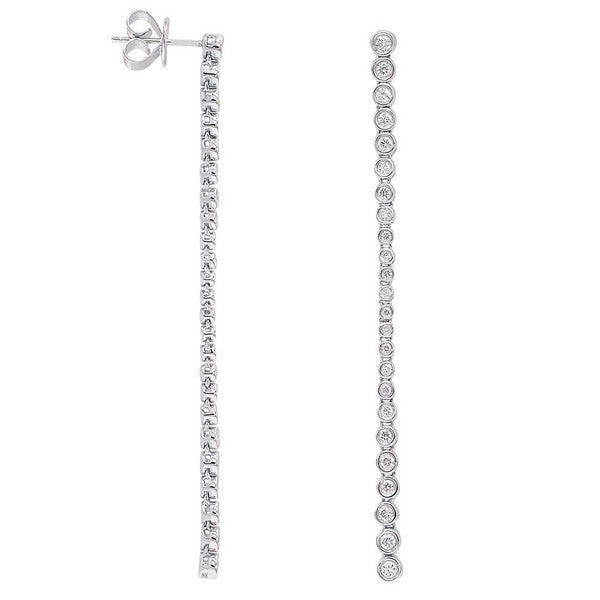 18K Diamond Hanging Earrings