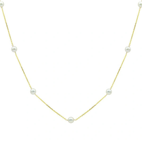 14K Cultured Akoya Pearl Tincup