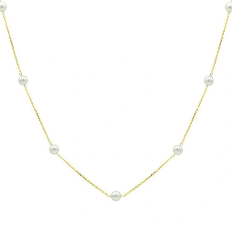 14K Cultured Akoya Pearl Tincup