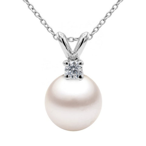 14K Cultured Akoya Pearl Pendant