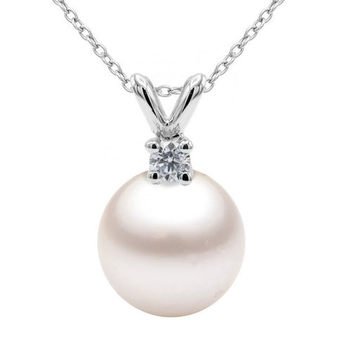 14K Cultured Akoya Pearl Pendant