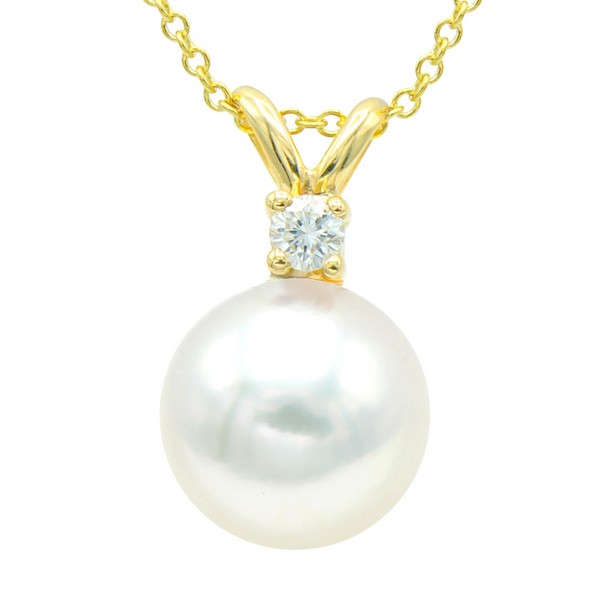 14K Cultured Akoya Pearl Pendant