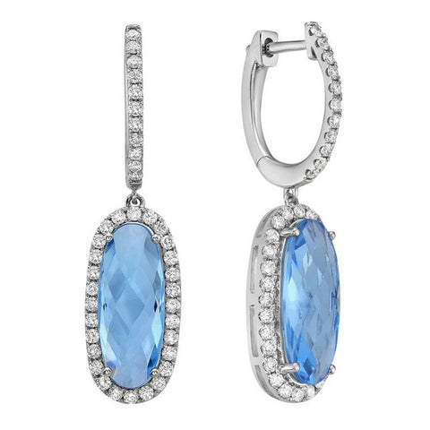 Blue Topaz Earrings