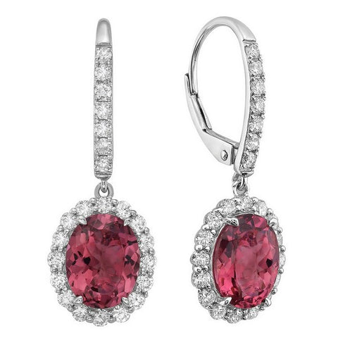 Pink Tourmine Earrings