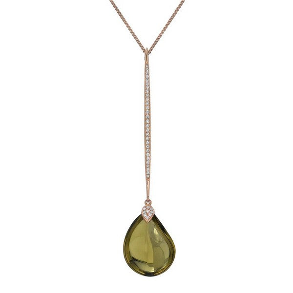 Olive Quartz Pendant