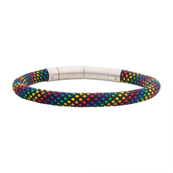 Rainbow Nylon Cord Bracelet